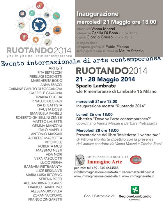 RUOTANDO2014 - Evento di arte contemporanea dal 21 al 28 maggio 2014 Garage Milano