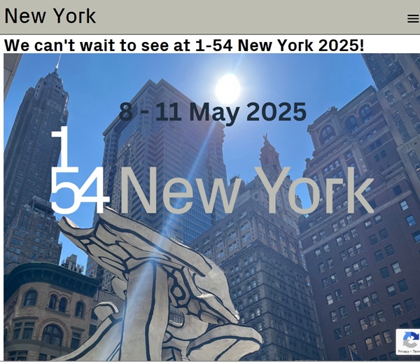 click to enlarge- double click to reduce 29 galleries at 1-54 Contemporary African Art Fair 2025 New York, USA - May 8 > 11 2025 @154artfair