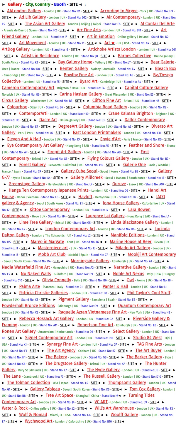 Affordable Art Fair 2025 London Battersea Autumn - 15 > 19 OCTOBER, 2025 @aaflondon