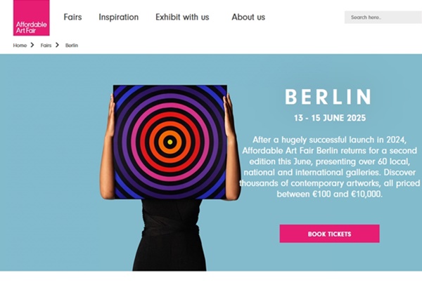 Affordable Art Fair 2025 Berlin, GERMANY - June 13 > 15, 2025 @affordableartfairDE