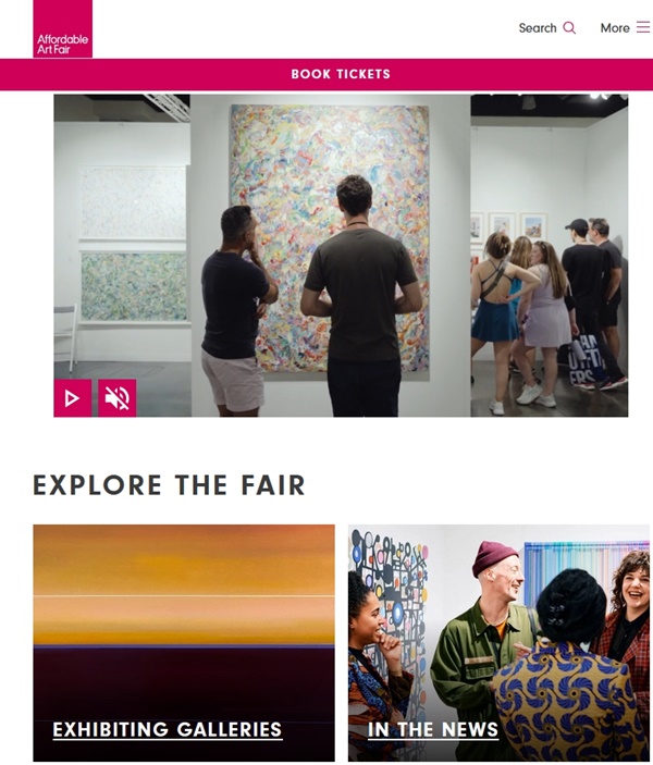 56 galleries at Affordable Art Fair 2026 Austin TX, USA - May 14 > 17 2026 @affordableartfairaustin