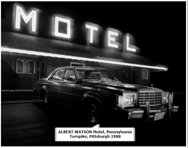 ALBERT WATSON
Motel, Pennsylvania Turnpike, Pittsburgh 1988