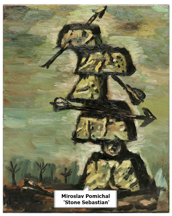 click to enlarge- double click to reduce Miroslav Pomichal 'Stone Sebastian'