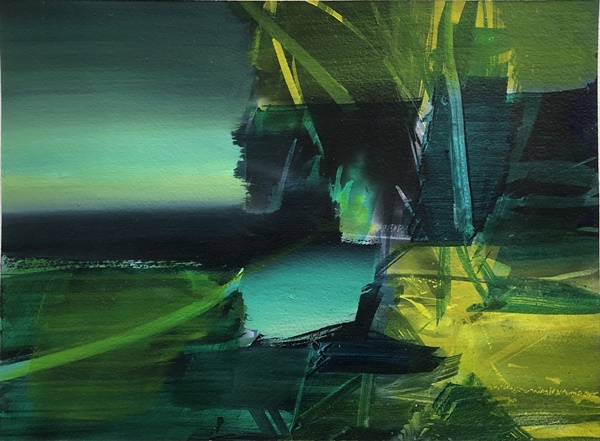 Mark Wright, 'Untitled 4' 2020, Acrylic on Paper, 27 x 36 cm, £800