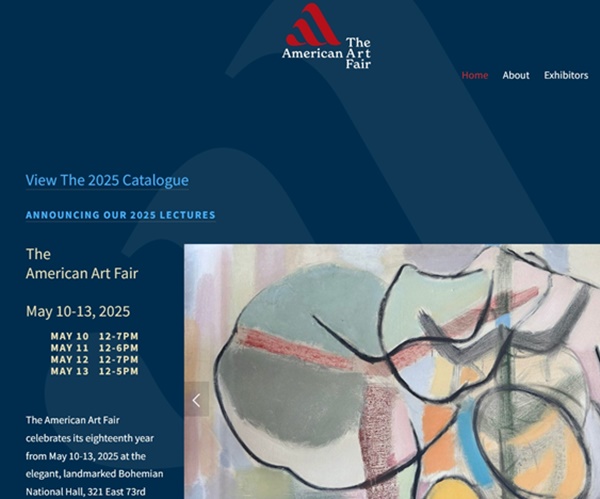 click to enlarge- double click to reduce The American Art Fair 2025, New York NY USA - May 10 > 13, 2025 @americanartfair
