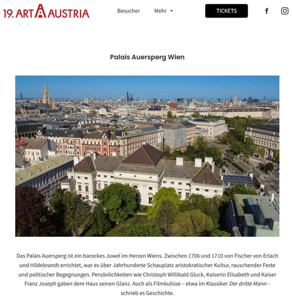 ART AUSTRIA 2026 WIEN, AUSTRIA - May 7 > 10, 2026 @ArtAustriaOfficial