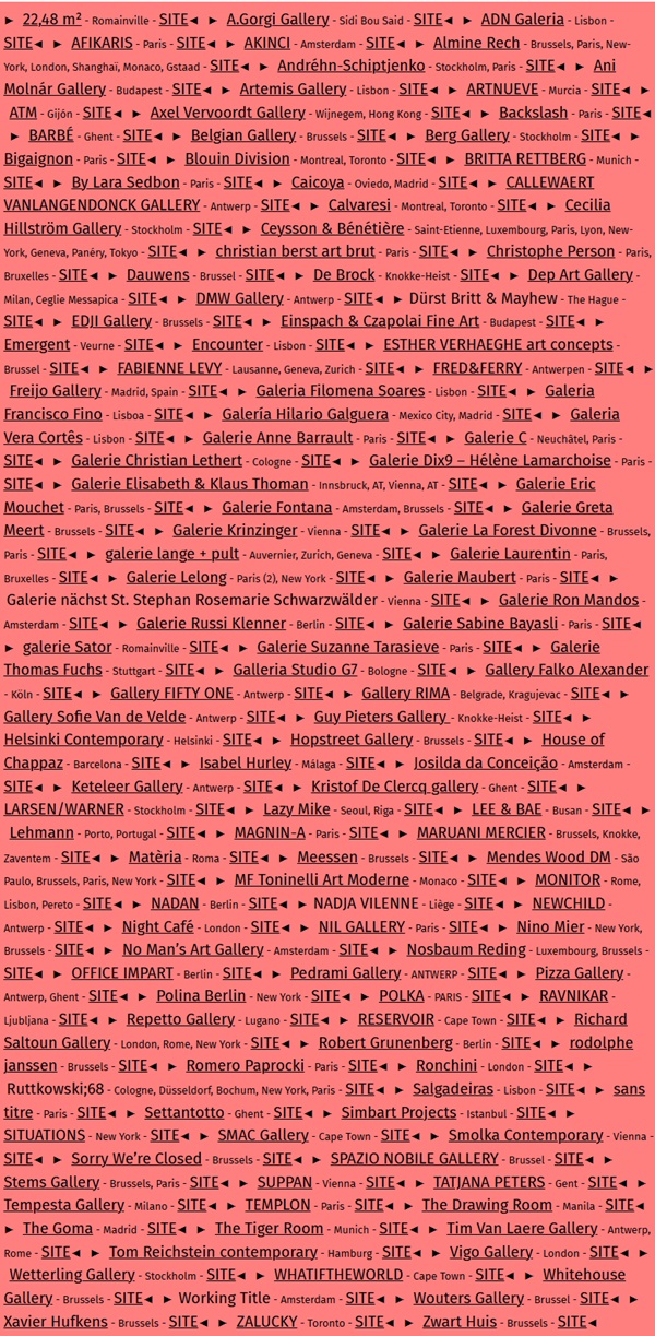 Art Brussels 2026, BELGIUM -  23 > 26 April, 2026 @artbrussels