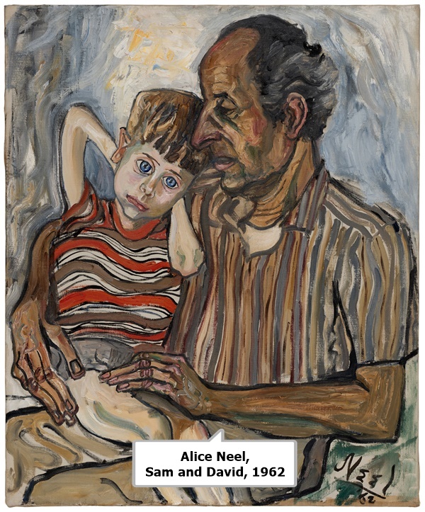 click to enlarge- double click to reduce Alice Neel, Sam and David, 1962