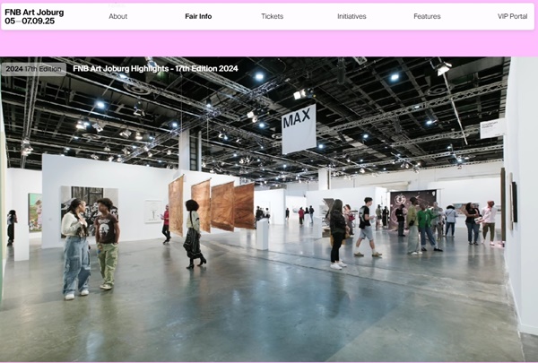 FNB Art Joburg Johannesburg SOUTH AFRICA Fair 2025 - 5 > 7 September, 2025 @ArtJoburg