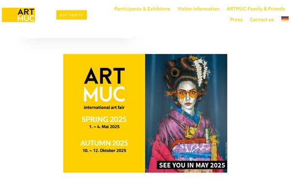 click to enlarge- double click to reduce 17 galleries at ARTMUC Spring Munich 2025 GERMANY - 1 > 4 May 2025 @artmuc.kunstmesse