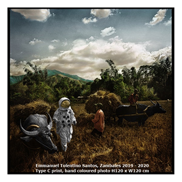 click to enlarge- double click to reduce Emmanuel Tolentino Santos, Zambales 2019 - 2020
Type C print, hand coloured photo H120 x W120 cm