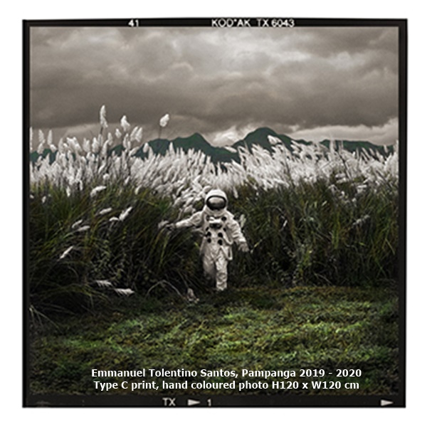 click to enlarge- double click to reduce Emmanuel Tolentino Santos, Pampanga 2019 - 2020
Type C print, hand coloured photo H120 x W120 cm