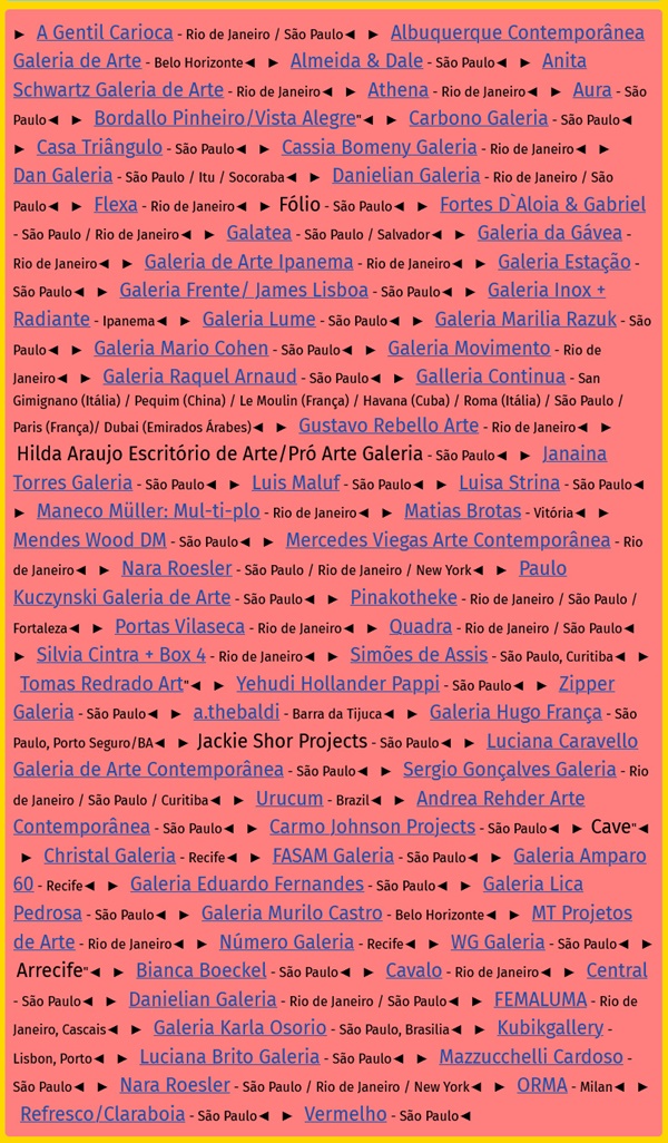 ArtRio 2026 Rio de Janeiro, BRAZIL - September 16 > 20, 2026 @feriaartrio