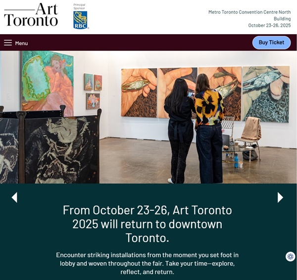 Art Toronto 2025 CANADA - October 23 > 26, 2025 @ArtToronto