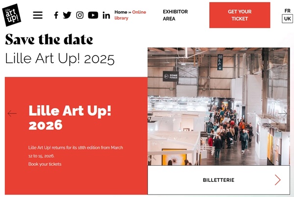 98 galleries at ART UP ! Lille FRANCE - 05 > 08 March 2026 @artup_foire