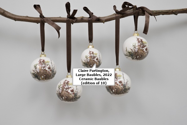 Claire Partington, Large Baubles, 2022
Ceramic Baubles (edition of 10)