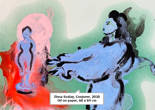 Ilona Szalay, Conjurer, 2020
Oil on paper, 60 x 84 cm