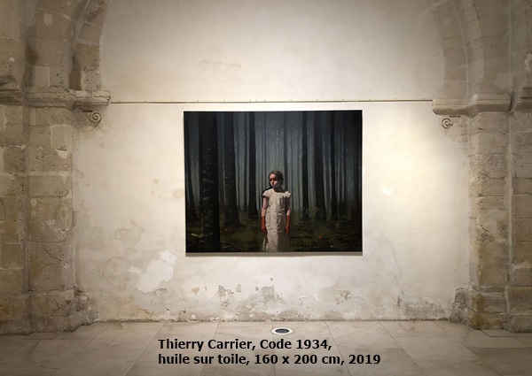 click to enlarge- double click to reduce Thierry Carrier, Code 1934,
huile sur toile, 160 x 200 cm, 2019