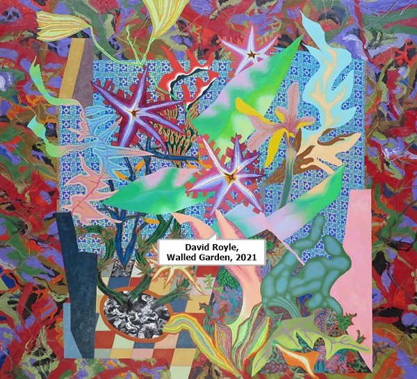 click to enlarge- double click to reduce David Royle, Walled Garden, 2021
