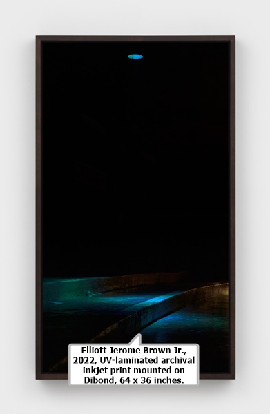 click to enlarge- double click to reduce Elliott Jerome Brown Jr., 2022, UV-laminated archival inkjet print mounted on Dibond, 64 x 36 inches.