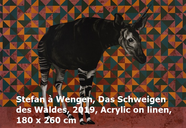 Stefan à Wengen, Das Schweigen des Waldes, 2019, Acrylic on linen,180 x 260 cm