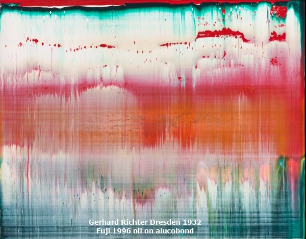 click to enlarge- double click to reduce Gerhard Richter Dresden 1932
Fuji 1996 oil on alucobond
