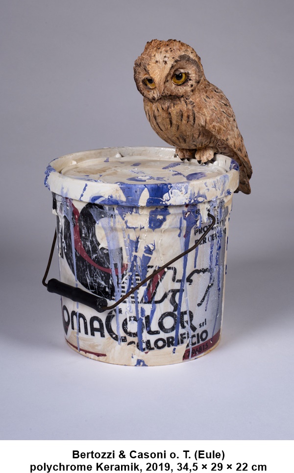 Bertozzi & Casoni o. T. (Eule)
polychrome Keramik, 2019, 34,5 × 29 × 22 cm