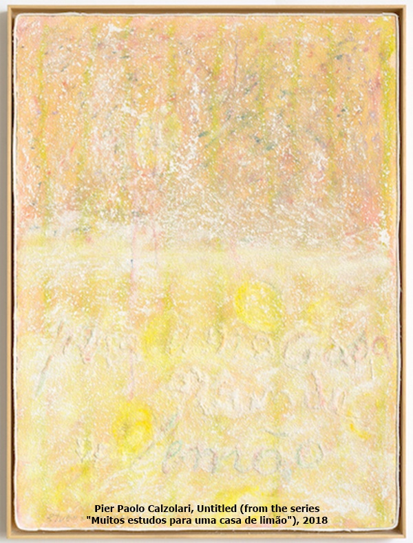 click to enlarge- double click to reduce Pier Paolo Calzolari, Untitled (from the series Muitos estudos para uma casa de limão), 2018