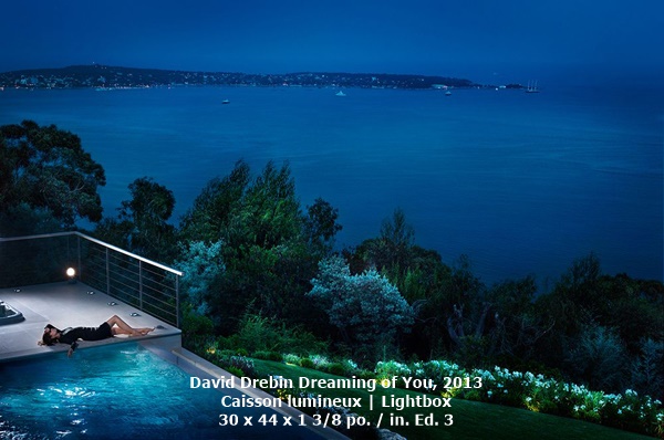 David Drebin
Dreaming of You, 2013
Caisson lumineux | Lightbox
30 x 44 x 1 3/8 po. / in. Ed. 3