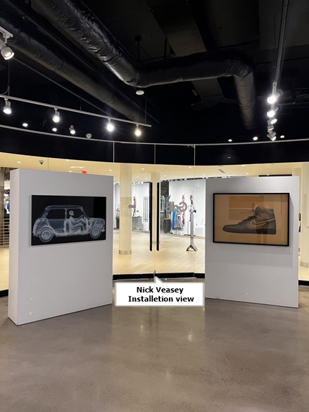 click to enlarge- double click to reduce Galerie de Bellefeuille, Toronto ON CANADA - Nick Veasey Installetion view