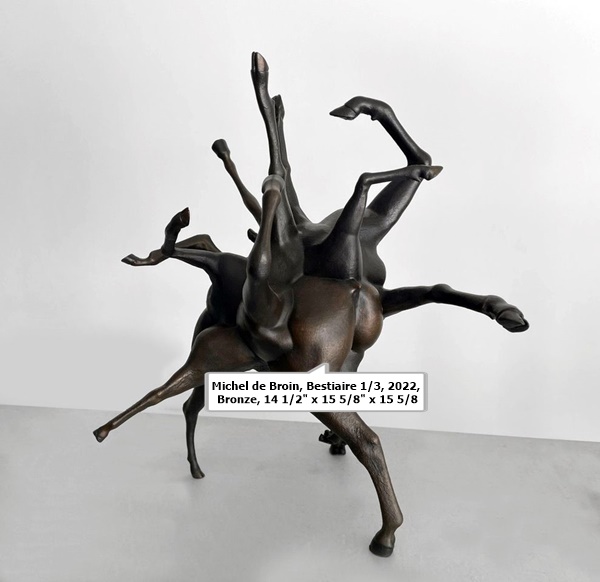 Michel de Broin, Bestiaire 1/3, 2022, Bronze, 14 1/2 x 15 5/8 x 15 5/8