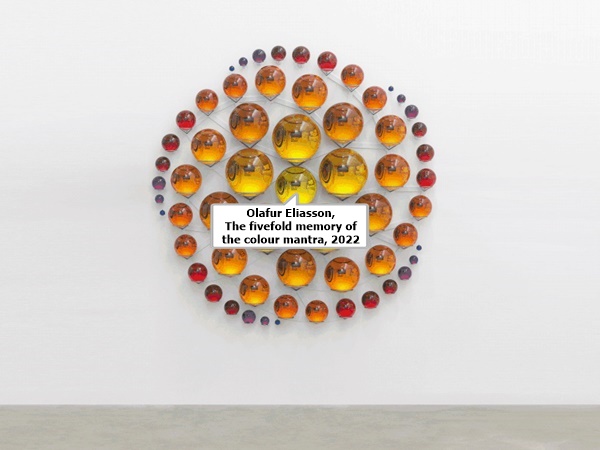 Olafur Eliasson, The fivefold memory of the colour mantra, 2022
