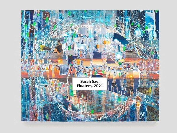 click to enlarge- double click to reduce Sarah Sze, Floaters, 2021