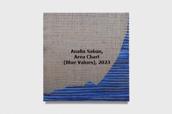 Analia Saban, Area Chart (Blue Values), 2023