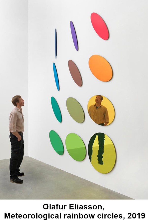 
Olafur Eliasson, Meteorological rainbow circles, 2019