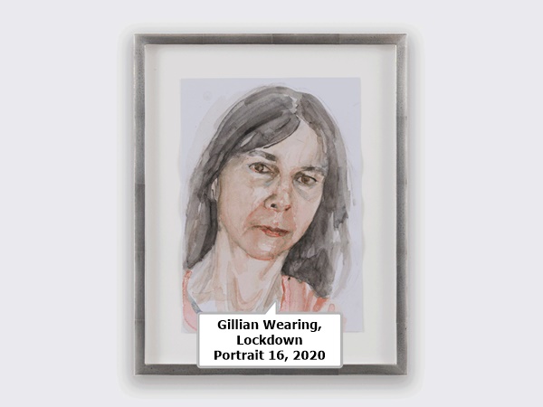 click to enlarge- double click to reduce Gillian Wearing, Lockdown Portrait 16, 2020
