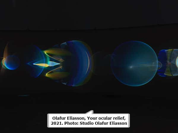 click to enlarge- double click to reduce Olafur Eliasson, Your ocular relief, 2021. Photo: Studio Olafur Eliasson