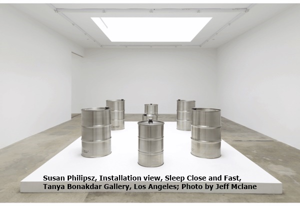 Susan Philipsz, Installation view, Sleep Close and Fast, Tanya Bonakdar Gallery, Los Angeles; Photo by Jeff Mclane