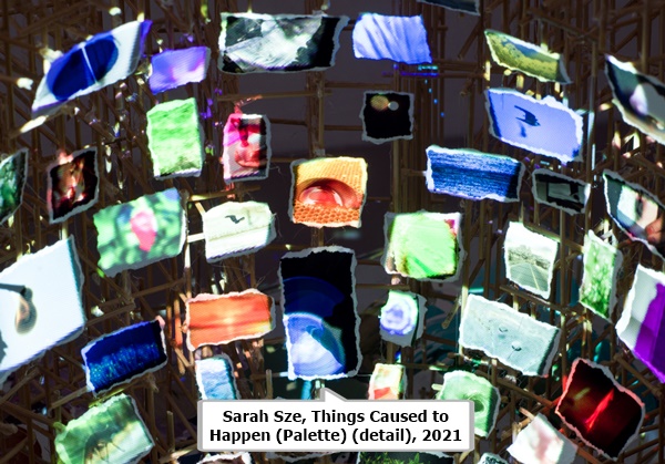 click to enlarge- double click to reduce Sarah Sze, Things Caused to Happen (Palette) (detail), 2021