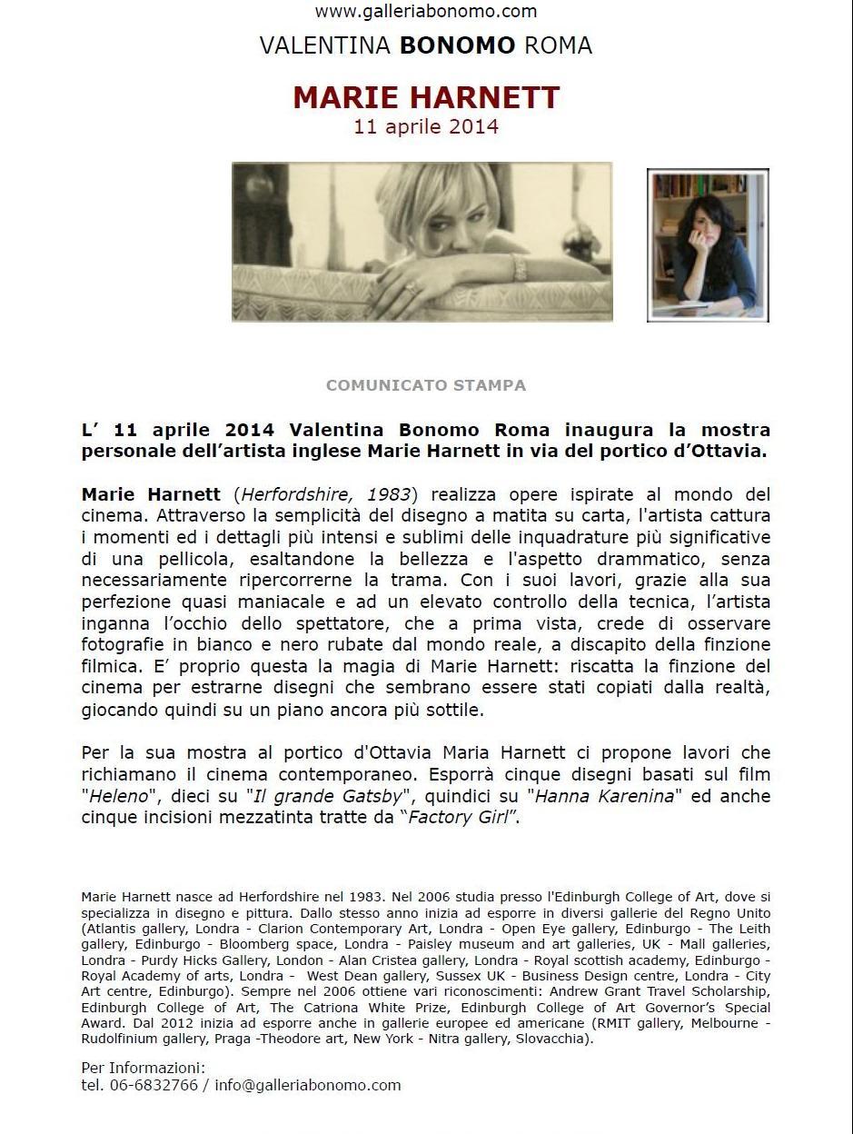 mostra di Marie Harnett “Drawings”