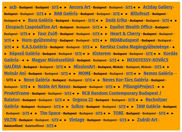 click to enlarge- double click to reduce Budapest Contemporary 2026, Budapest HUNGARY - October 2 > 4, 2026 @BudapestContemporary