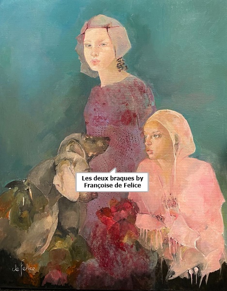 click to enlarge- double click to reduce Les deux braques by Françoise de Felice