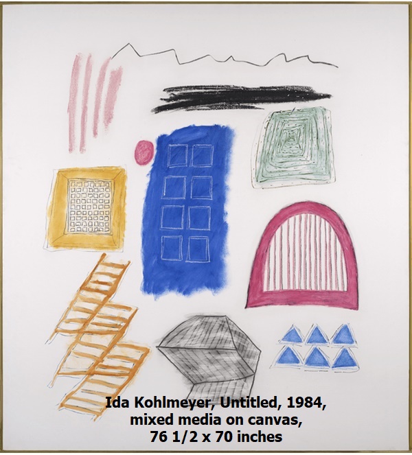 Ida Kohlmeyer, Untitled, 1984, mixed media on canvas, 76 1/2 x 70 inches