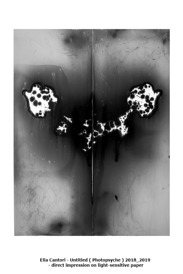 Elia Cantori - Untitled ( Photopsyche ) 2018_2019
 - direct impression on light-sensitive paper