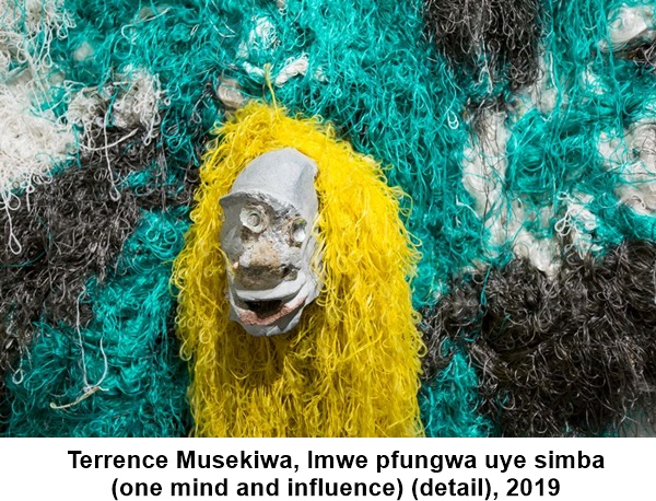 Terrence Musekiwa, Imwe pfungwa uye simba 
(one mind and influence) (detail), 2019