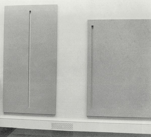 click to enlarge- double click to reduce Alan Charlton : Painted/Unpainted Installation view
