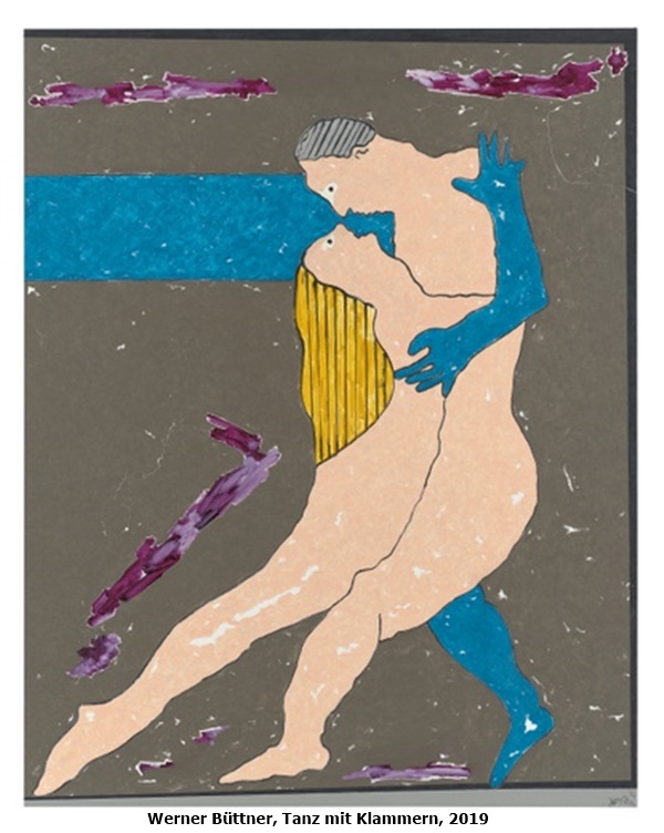 Werner Büttner, Tanz mit Klammern, 2019