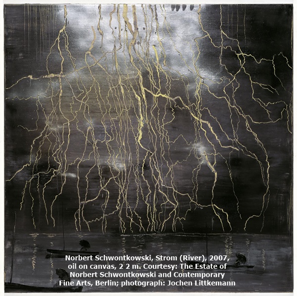 Norbert Schwontkowski, Strom (River), 2007, oil on canvas, 2 2 m. Courtesy: The Estate of Norbert Schwontkowski and Contemporary Fine Arts, Berlin; photograph: Jochen Littkemann