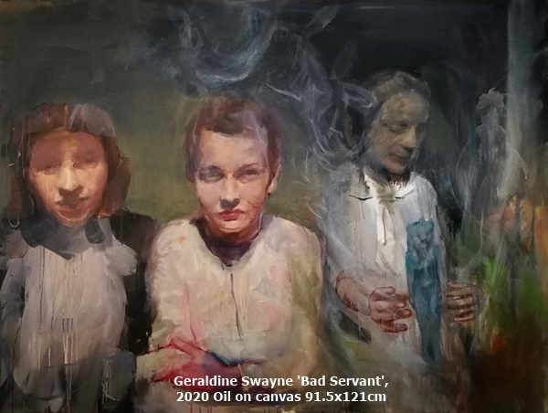 Geraldine Swayne 'Bad Servant', 
2020 Oil on canvas 91.5x121cm