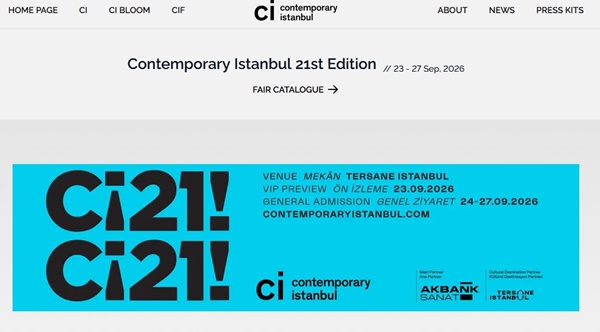 click to enlarge- double click to reduce contemporary istanbul 2026, Istanbul TURKEY - September 23 > 27, 2026 @Contemporaryist